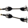 Front, Driver and Passenger Side Axle Assembly - New Set of 2