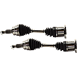 Front, Driver and Passenger Side Axle Assembly - Set of 2 AWD
