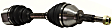Front, Driver and Passenger Side Axle Assembly, Automatic Transmission