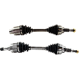 Front, Driver and Passenger Side Axle Assemblies, 2.4L Engine, 4 Cylinder
