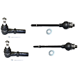 Front, Driver and Passenger Side, Inner and Outer Tie Rod Ends