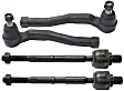 Front, Driver and Passenger Side, Inner and Outer Tie Rod Ends