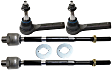 Front, Driver and Passenger Side, Inner and Outer Tie Rod Ends