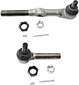 Front, Driver and Passenger Side, Outer Tie Rod Ends