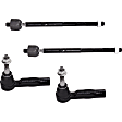 Front and Rear, Driver and Passenger Side, Inner and Outer Tie Rod Ends