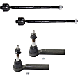 Front, Driver and Passenger Side, Inner and Outer Tie Rod Ends