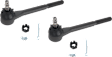 Front, Driver and Passenger Side, Outer Tie Rod Ends