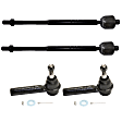 Front, Driver and Passenger Side, Inner and Outer Tie Rod Ends