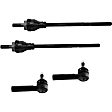 Front, Driver and Passenger Side, Inner and Outer Tie Rod Ends