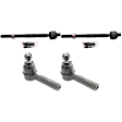 Front, Driver and Passenger Side, Inner and Outer Tie Rod Ends