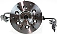2-Wheel Set Front, Driver and Passenger Side Wheel Hubs, With Bearing, 50-teeth tone ring; 5.5 in. ABS Tone Ring Diameter