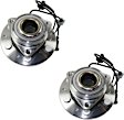 4-Wheel Set Front and Rear, Driver and Passenger Side Wheel Hubs, With Bearing, With Sensor, For Models With Heavy Duty Brakes