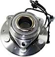 4-Wheel Set Front and Rear, Driver and Passenger Side Wheel Hubs, With Bearing, With Sensor, For Models With Heavy Duty Brakes