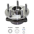 2014 Chevrolet Cruze - Front, Driver and Passenger Side Wheel Hub, With 16 (in) Wheels, 5 Lugs, With Bearing