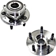 Rear, Driver and Passenger Side Wheel Hub, 5 Lugs, With Bearing