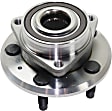Rear, Driver and Passenger Side Wheel Hub, 5 Lugs, With Bearing