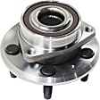 Rear, Driver and Passenger Side Wheel Hub, 5 Lugs, With Bearing