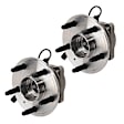 2-Wheel Set Rear, Driver and Passenger Side Wheel Hub, 5 Lugs, With Bearing, With Sensor, FWD/AWD