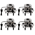 2014 Chevrolet Equinox - Front and Rear, Driver and Passenger Side Wheel Hub, 5 Lugs, With Bearing