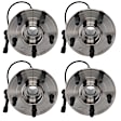 2014 Chevrolet Equinox - Front and Rear, Driver and Passenger Side Wheel Hub, 5 Lugs, With Bearing