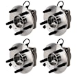 2014 Chevrolet Equinox - Front and Rear, Driver and Passenger Side Wheel Hub, 5 Lugs, With Bearing