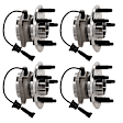 2014 Chevrolet Equinox - Front and Rear, Driver and Passenger Side Wheel Hub, 5 Lugs, With Bearing