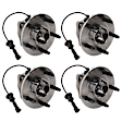 2014 Chevrolet Equinox - Front and Rear, Driver and Passenger Side Wheel Hub, 5 Lugs, With Bearing