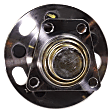 Rear, Driver and Passenger Side Wheel Hub, 5 Lugs, With Bearing