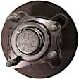 Rear, Driver and Passenger Side Wheel Hub, 4 Lugs, With Bearing