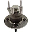 Rear, Driver and Passenger Side Wheel Hub, 4 Lugs, With Bearing