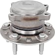 Rear, Driver and Passenger Side Wheel Hub, 5 Lugs, With Bearing