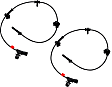 Rear, Driver and Passenger Side ABS Speed Sensors, Collision Mitigation Braking System