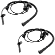 Front, Driver and Passenger Side ABS Speed Sensor RWD Set of 2