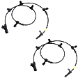 Rear, Driver and Passenger Side ABS Speed Sensors, For Models With Pre-Collision System