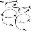 Front and Rear, Driver and Passenger Side ABS Speed Sensor Set of 4