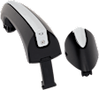 2021-2024 Chevrolet Trailblazer - Front, Driver and Passenger Side Exterior Door Handles, Black with Chrome Insert