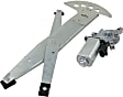 Front, Driver and Passenger Side Power Window Regulator, With Motor