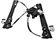Front, Driver and Passenger Side Power Window Regulators, with Motors, (Driver Side