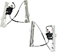 Front, Driver and Passenger Side Power Window Regulator, With Motor