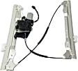 Front, Driver and Passenger Side Power Window Regulator, With Motor