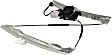 Front, Driver and Passenger Side Power Window Regulator, With Motor