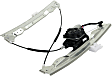 Front, Driver and Passenger Side Power Window Regulator, With Motor