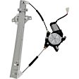 Front, Driver and Passenger Side Power Window Regulator, With Motor