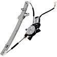 Front, Driver and Passenger Side Power Window Regulator, With Motor