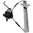 Front, Driver and Passenger Side Power Window Regulator, With Motor