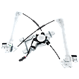 Front, Driver and Passenger Side Power Window Regulator, With Motor