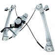 Front, Driver and Passenger Side Power Window Regulator, With Motor