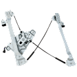 Front And Rear, Driver Side Power Window Regulator, With Motor