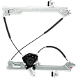 Front, Driver and Passenger Side Power Window Regulator, Power, With Motor
