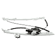 Front, Driver and Passenger Side Power Window Regulator, Power, With Motor